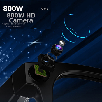 Ochelari inteligenți G300 cu cameră 8MP, 32GB stocare, 4GB RAM, baterie 220mAh, greutate 46g, montare pe cap, traducere AI și asistent vocal