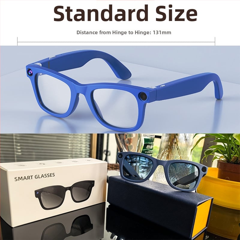 Ochelari inteligenți G300 cu cameră 8MP, 32GB stocare, 4GB RAM, baterie 220mAh, greutate 46g, montare pe cap, traducere AI și asistent vocal