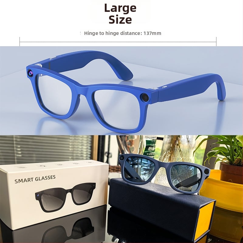 Ochelari inteligenți G300 cu cameră 8MP, 32GB stocare, 4GB RAM, baterie 220mAh, greutate 46g, montare pe cap, traducere AI și asistent vocal