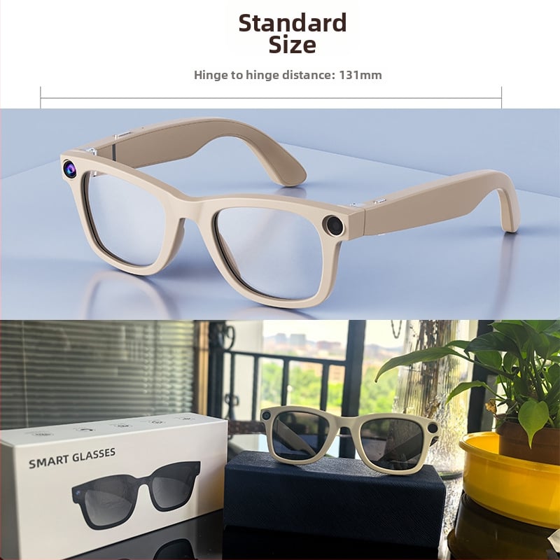 Ochelari inteligenți G300 cu cameră 8MP, 32GB stocare, 4GB RAM, baterie 220mAh, greutate 46g, montare pe cap, traducere AI și asistent vocal