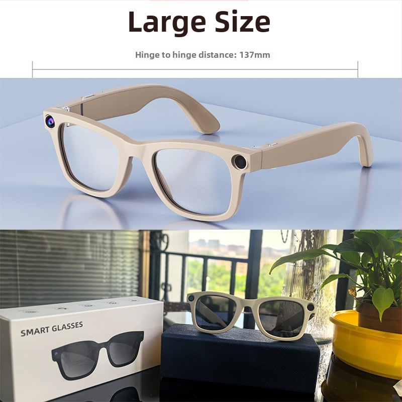 Ochelari inteligenți G300 cu cameră 8MP, 32GB stocare, 4GB RAM, baterie 220mAh, greutate 46g, montare pe cap, traducere AI și asistent vocal