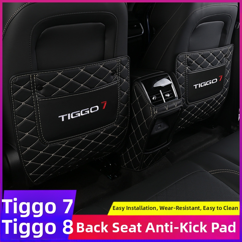 Bőr belső autóalkatrész: hátsó ülést védőpad és kartámasz-doboz, Ruihu 7PLUS és Ruihu 8PRO L számára, modell 001, testreszabható, logó nyomtatva