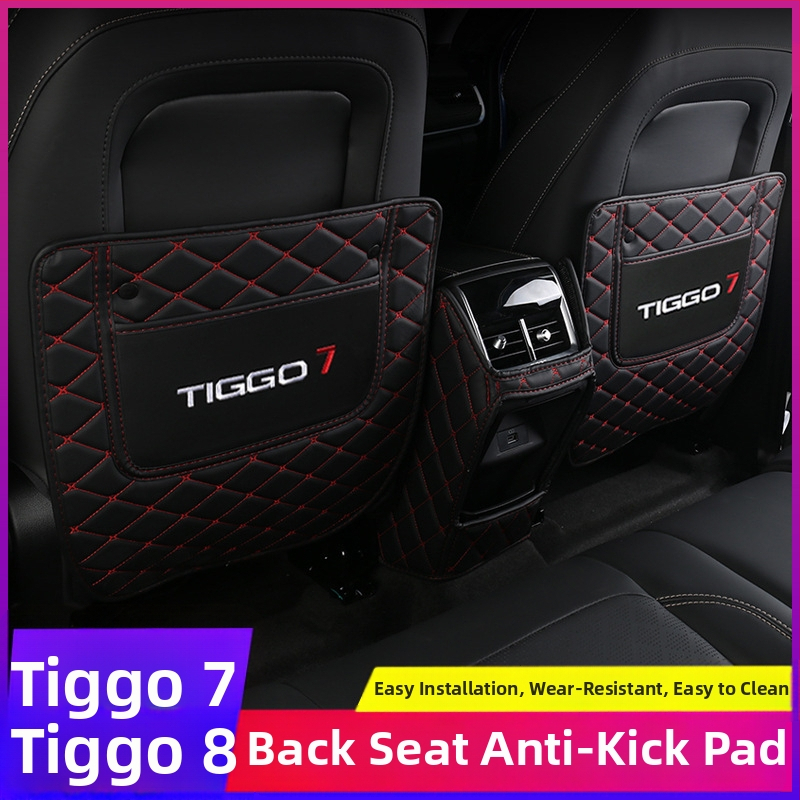 Bőr belső autóalkatrész: hátsó ülést védőpad és kartámasz-doboz, Ruihu 7PLUS és Ruihu 8PRO L számára, modell 001, testreszabható, logó nyomtatva