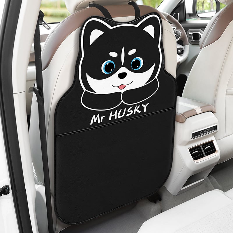 Protecție pentru spatele scaunului auto, Four Seasons Universal, material PU, brand AIBU, design desen animat, fără umplutură