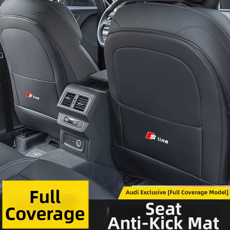 Audi Q3/A3L Pilnai apgaubiančios sėdynių apsaugos užpakalinei sėdynės nugarinei daliai Q4/Q5/A4L/A6/A7 – oda, putplasčio užpildas, vienos spalvos, paprastas stilius, logotipo pritaikymas