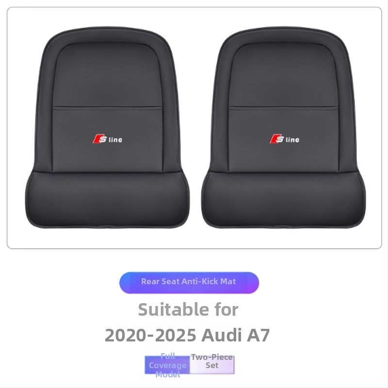 Audi Q3/A3L Pilnai apgaubiančios sėdynių apsaugos užpakalinei sėdynės nugarinei daliai Q4/Q5/A4L/A6/A7 – oda, putplasčio užpildas, vienos spalvos, paprastas stilius, logotipo pritaikymas