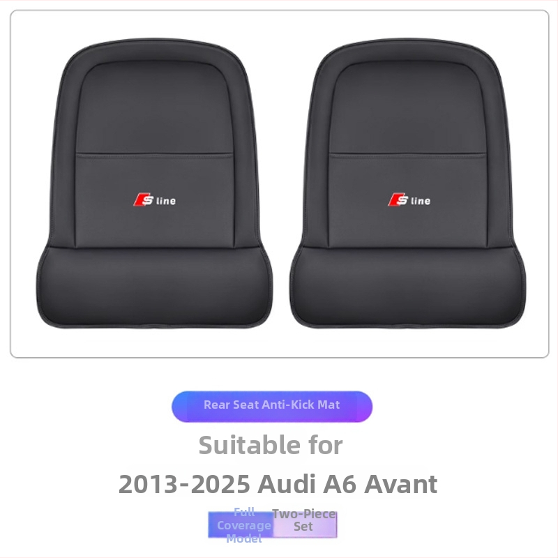 Audi Q3/A3L Pilnai apgaubiančios sėdynių apsaugos užpakalinei sėdynės nugarinei daliai Q4/Q5/A4L/A6/A7 – oda, putplasčio užpildas, vienos spalvos, paprastas stilius, logotipo pritaikymas