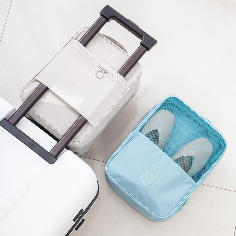 Organizator de pantofi din poliester, economisește spațiul, rezistent la praf, multifuncțional pentru călătorii, set de 50 de recipiente pentru pantofi