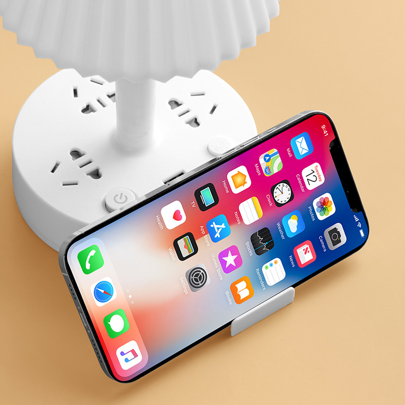 LED επιτραπέζιο λαμπτήρα προστασίας ματιών, πολυλειτουργικό, με USB φόρτιση και θύρα ασφαλιστικού κλειδώματος — 10A, 100-250V AC, 2500W, 3C πιστοποίηση