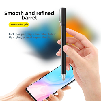 Tawecol metallist kapacitatiivne stilus juhtiva riide diskiga – Android ja iOS ühilduv universaalne puutetundlik pliiats mobiiltelefonidele ja tahvelarvutitele