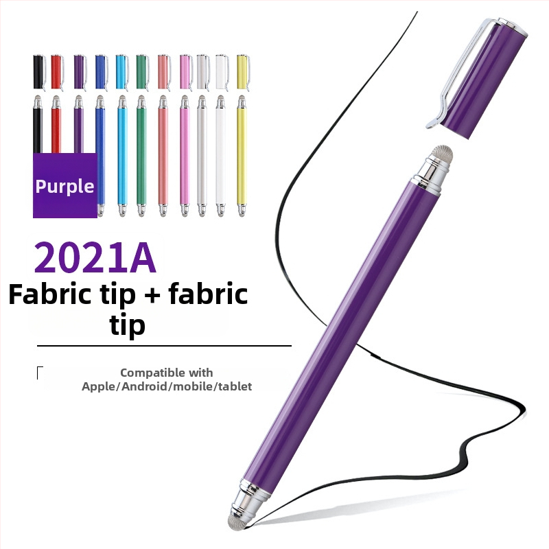 Tawecol metallist kapacitatiivne stilus juhtiva riide diskiga – Android ja iOS ühilduv universaalne puutetundlik pliiats mobiiltelefonidele ja tahvelarvutitele