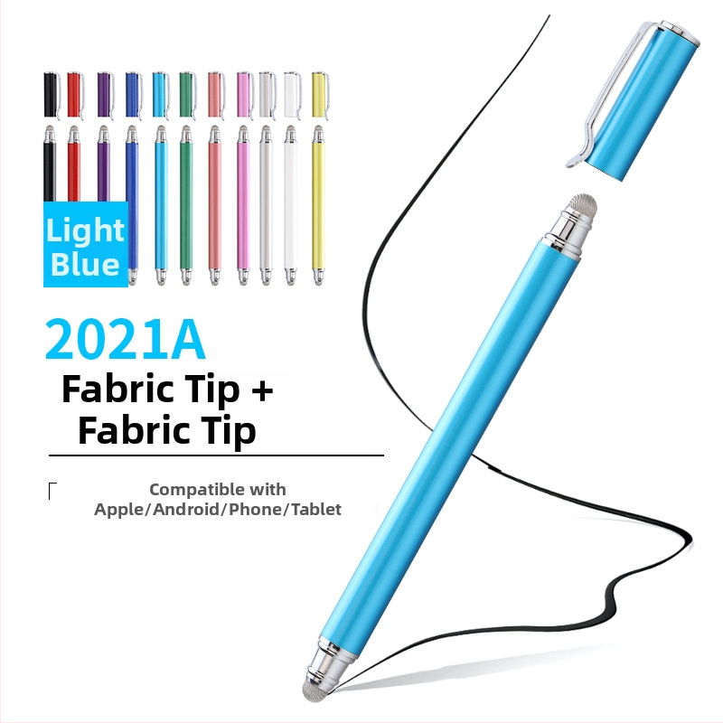 Tawecol metallist kapacitatiivne stilus juhtiva riide diskiga – Android ja iOS ühilduv universaalne puutetundlik pliiats mobiiltelefonidele ja tahvelarvutitele