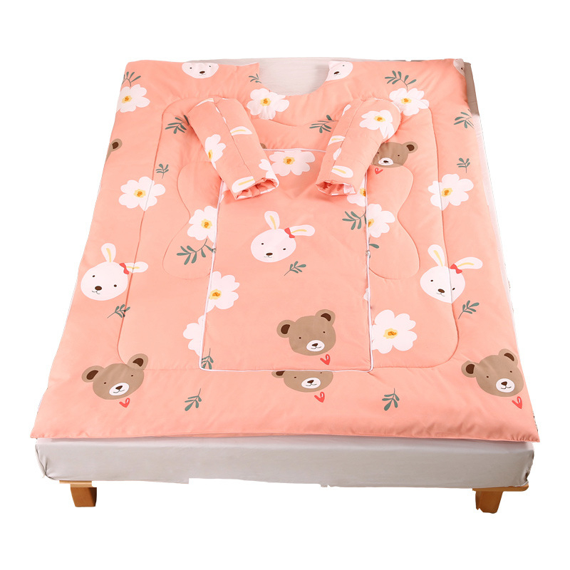 Възглавнично одеяло – удебелено, топло, мултифункционално и сгъваемо; полиестерна външна тъкан и пълнеж, диван стил, детска защита срещу ритници