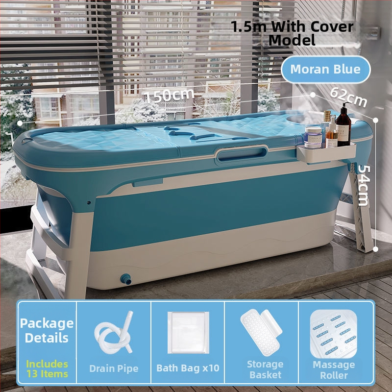 Kokkupandav vann täiskasvanutele, koduseks kasutamiseks, plastikust konstruktsioon, kogu keha aurutamine, istu- või lama-kujundus (Materjal: Plastik; Eesmärk: täiskasvanud; Koduses kasutuses; Kokkupandav)