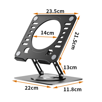 Suport pentru laptop din oțel carbon, rotativ, pentru laptopuri/tablete de 13–16 inch, marca Tian xi