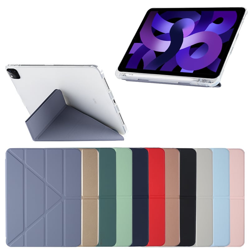Zaštitna futrola s Y-presavijanjem za iPad 10.9, iPad Air 5, 10.2 iPad Pro 12.9 – TPU donji kućište i kožna futrola s utorom za olovku