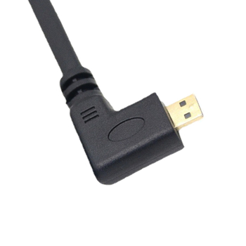 90° nagnuti Micro HDMI na HDMI ženski adapter kabel za tablete