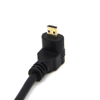 90° nagnuti Micro HDMI na HDMI ženski adapter kabel za tablete