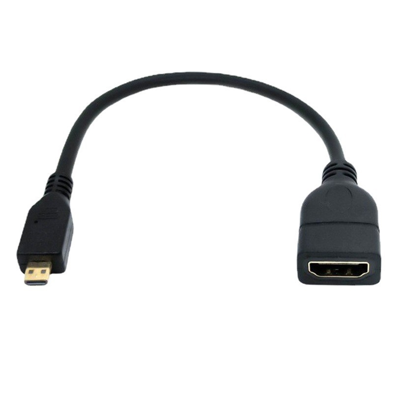 90° nagnuti Micro HDMI na HDMI ženski adapter kabel za tablete
