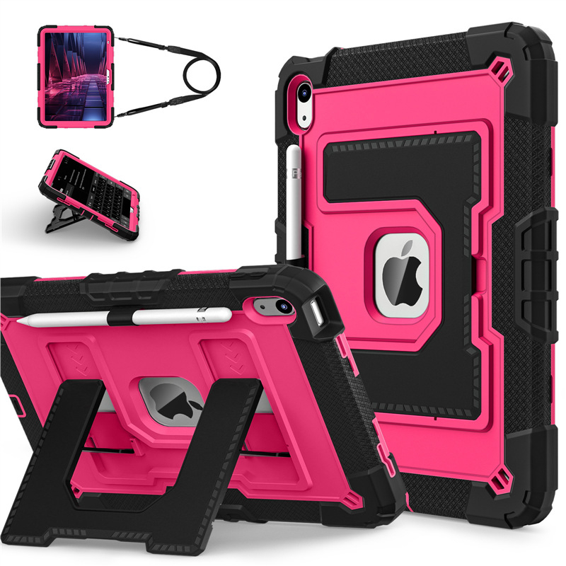 Puzdro na tablet Apple iPad 10. a 11. generácie so stojanom – proti pádu, vyrazená textúra