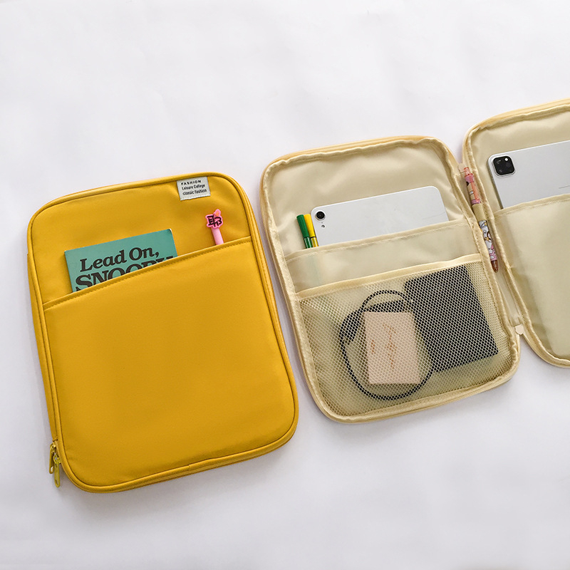 Husă pentru iPad cu design minimalist coreean, Material nylon, Respirabil, Impermeabil, Rezistent la uzură, Rezistent la șocuri