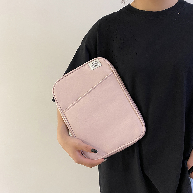 Husă pentru iPad cu design minimalist coreean, Material nylon, Respirabil, Impermeabil, Rezistent la uzură, Rezistent la șocuri