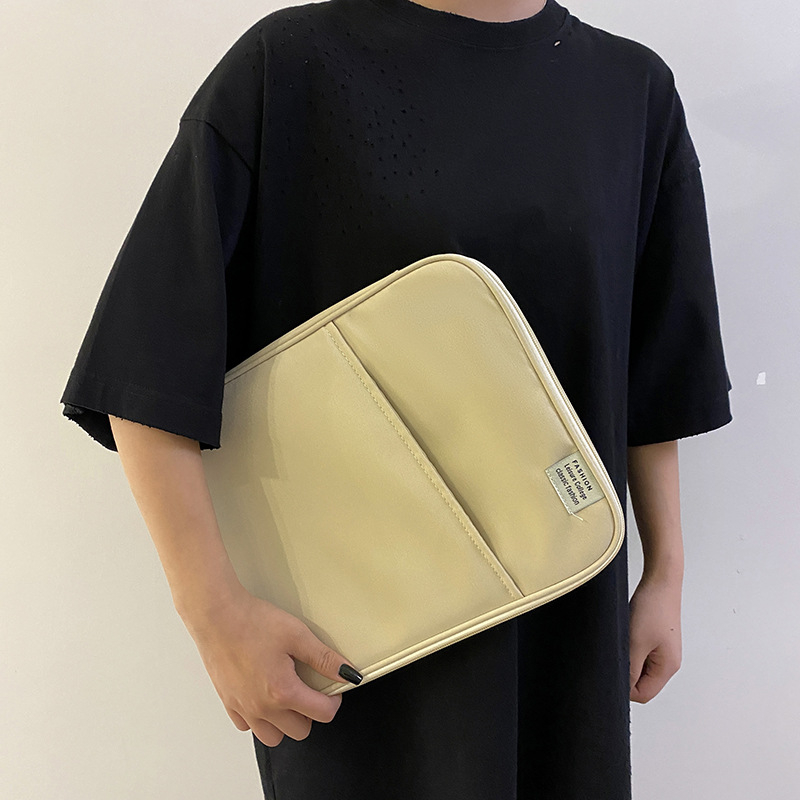 Husă pentru iPad cu design minimalist coreean, Material nylon, Respirabil, Impermeabil, Rezistent la uzură, Rezistent la șocuri