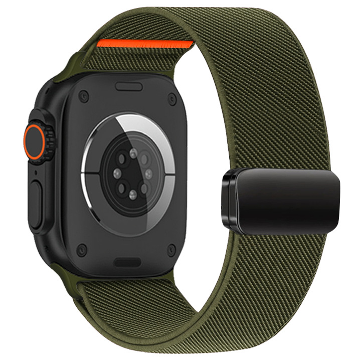Najlonski pleteni kaiš za Apple Watch, 22 mm, magnetska kopča, kompatibilan sa S10
