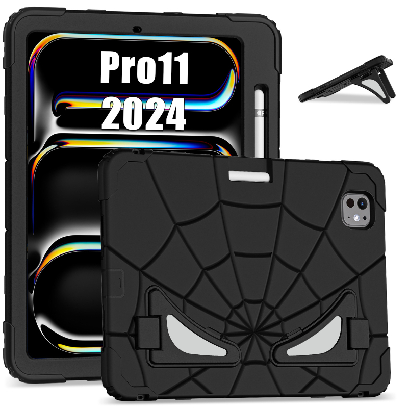 Spider-Man futrola za iPad Pro 11 (2024) s silikonskim držačem – otporna na padove, dječja zaštita