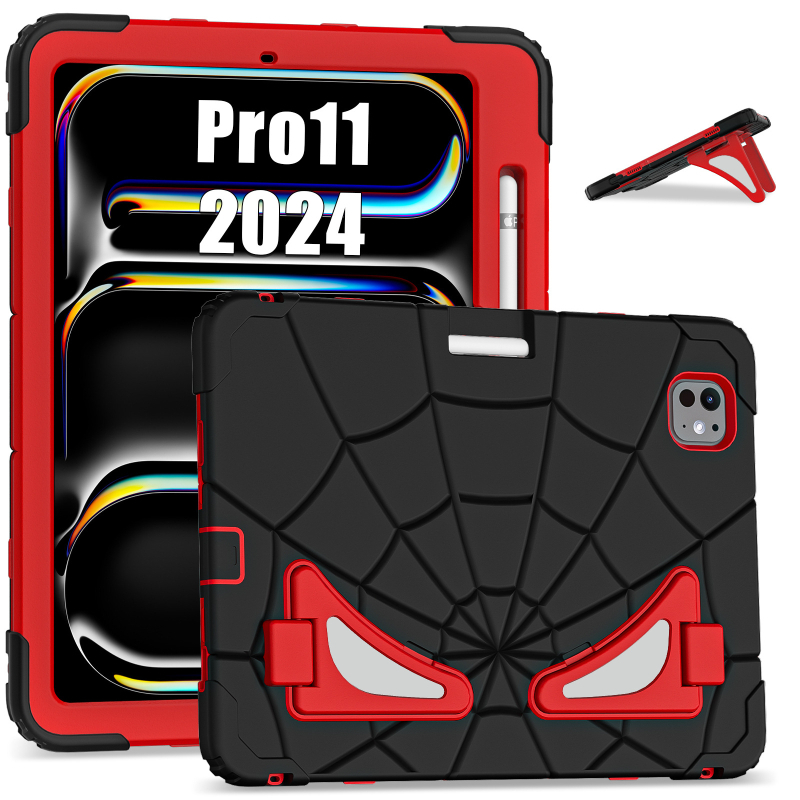 Spider-Man futrola za iPad Pro 11 (2024) s silikonskim držačem – otporna na padove, dječja zaštita