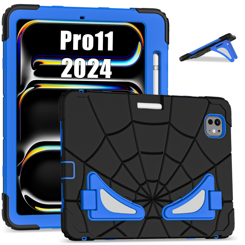 Spider-Man futrola za iPad Pro 11 (2024) s silikonskim držačem – otporna na padove, dječja zaštita