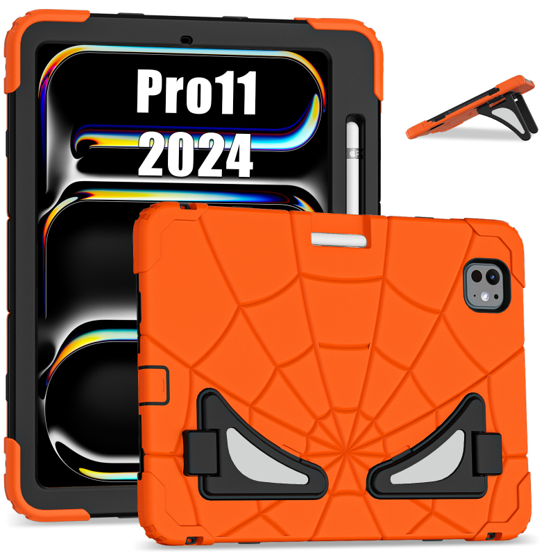 Spider-Man futrola za iPad Pro 11 (2024) s silikonskim držačem – otporna na padove, dječja zaštita