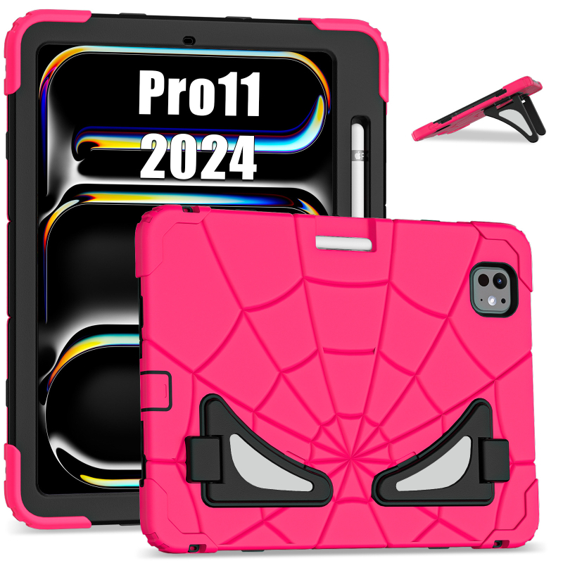 Spider-Man futrola za iPad Pro 11 (2024) s silikonskim držačem – otporna na padove, dječja zaštita