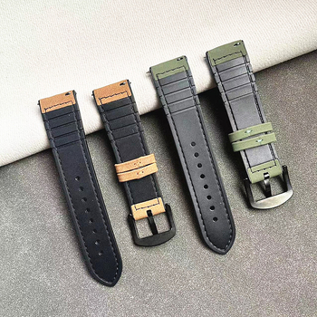 Gumeni silikon remen za sat s uzorkom Crazy Horse i kopčom s iglom, kompatibilan s Apple Watch, Huawei i Samsung