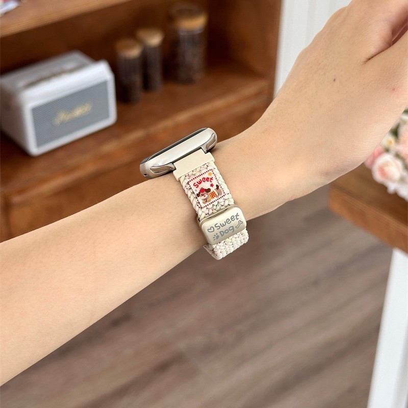 Remienok na inteligentné hodinky, nylonové pletené pásky, magnetická spona, kompatibilný s Huawei a všeobecnými modelmi, uvedenie 2025, hmotnosť 0.02