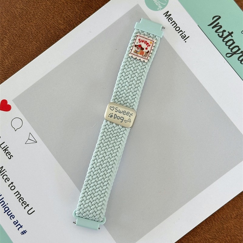 Remienok na inteligentné hodinky, nylonové pletené pásky, magnetická spona, kompatibilný s Huawei a všeobecnými modelmi, uvedenie 2025, hmotnosť 0.02