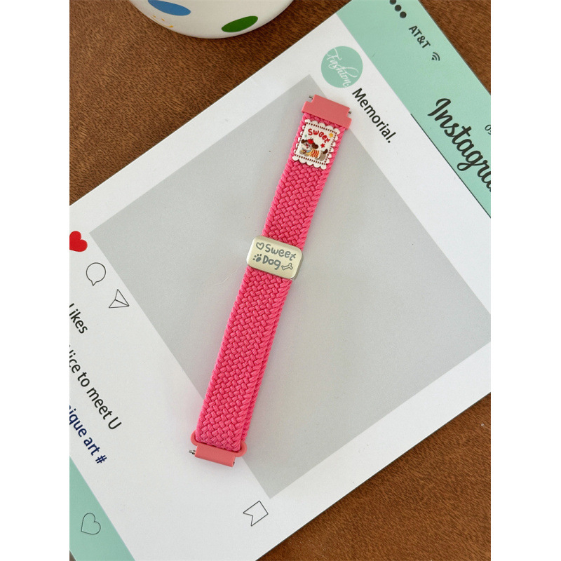 Remienok na inteligentné hodinky, nylonové pletené pásky, magnetická spona, kompatibilný s Huawei a všeobecnými modelmi, uvedenie 2025, hmotnosť 0.02