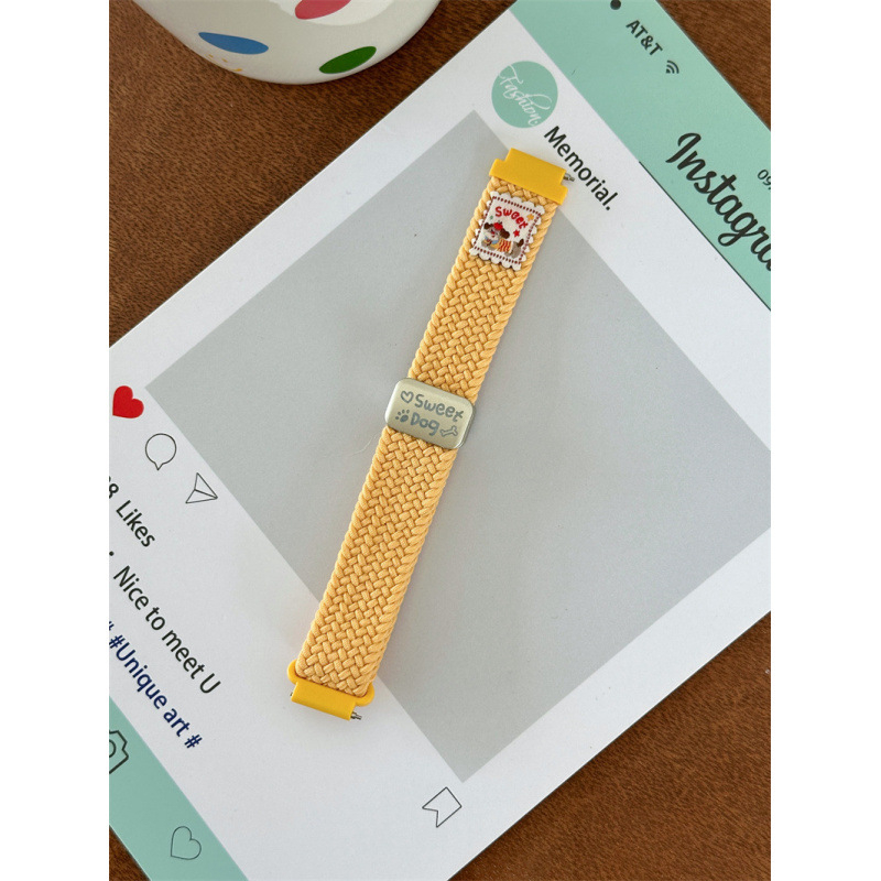 Remienok na inteligentné hodinky, nylonové pletené pásky, magnetická spona, kompatibilný s Huawei a všeobecnými modelmi, uvedenie 2025, hmotnosť 0.02