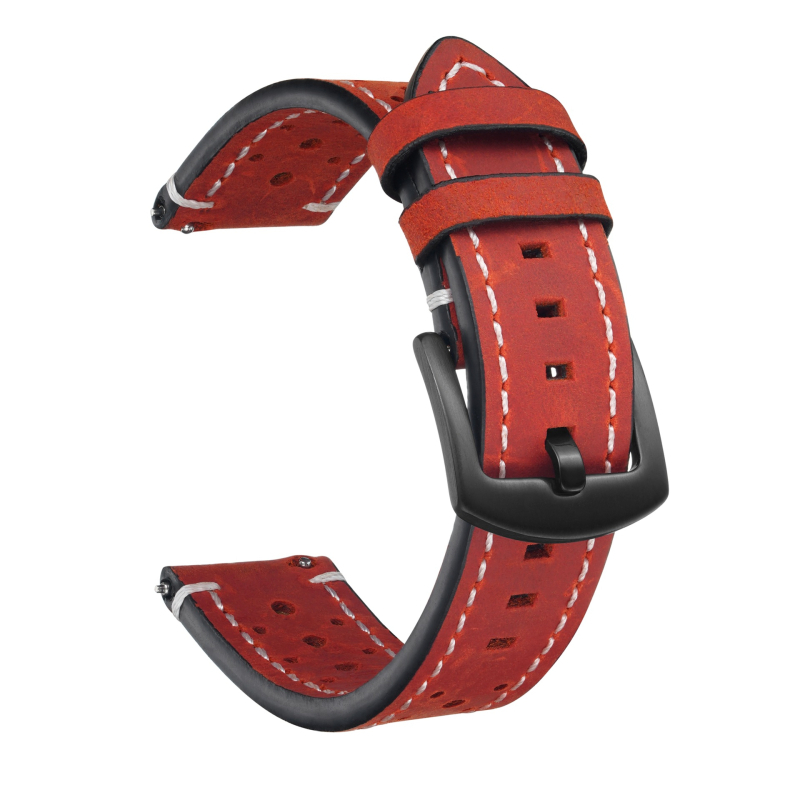 Vintage perforirana kožna narukvica Crazy Horse za Apple Watch, prirodna koža, jesen 2025