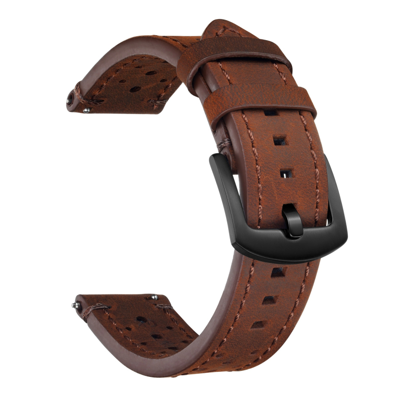 Vintage perforirana kožna narukvica Crazy Horse za Apple Watch, prirodna koža, jesen 2025