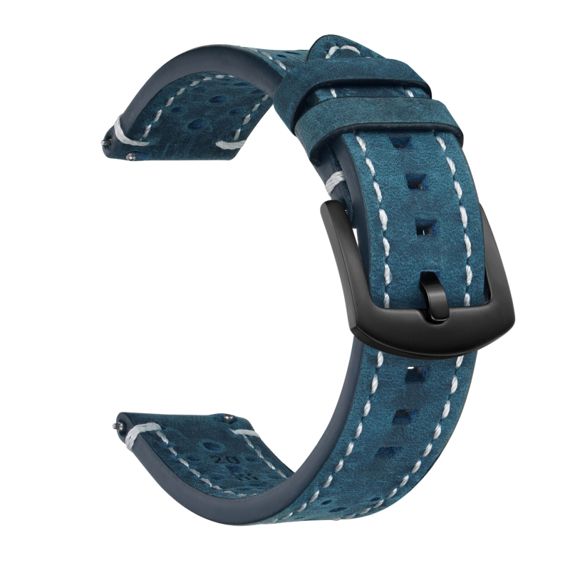 Vintage perforirana kožna narukvica Crazy Horse za Apple Watch, prirodna koža, jesen 2025