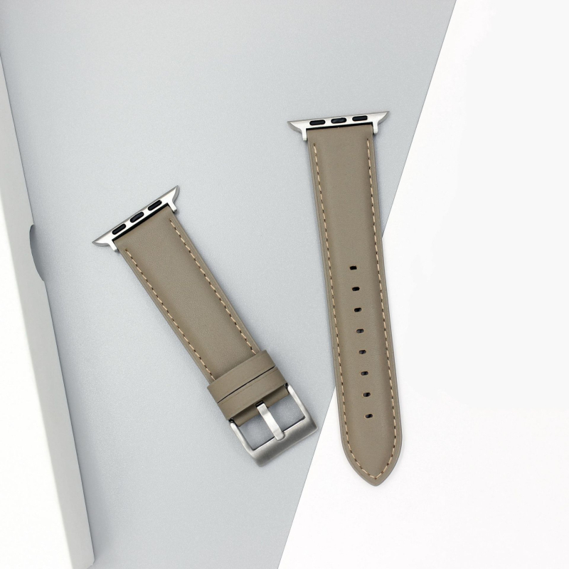 Λουρί από γνήσιο δέρμα για Apple Watch SE, κούμπωμα με καρφί, μοντέρνο στυλ