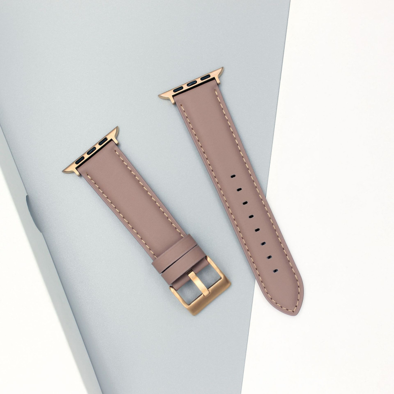 Λουρί από γνήσιο δέρμα για Apple Watch SE, κούμπωμα με καρφί, μοντέρνο στυλ