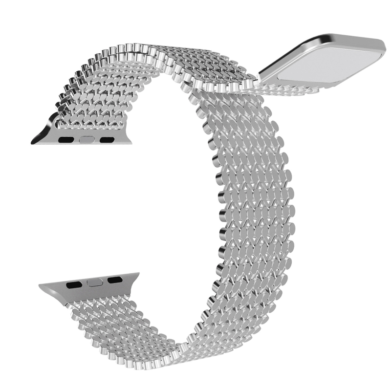 Brățară magnetică din oțel inoxidabil pentru smartwatch, lățime 20/22 mm, 30 g; compatibilă cu Apple Watch, Samsung, Huawei; stil modern