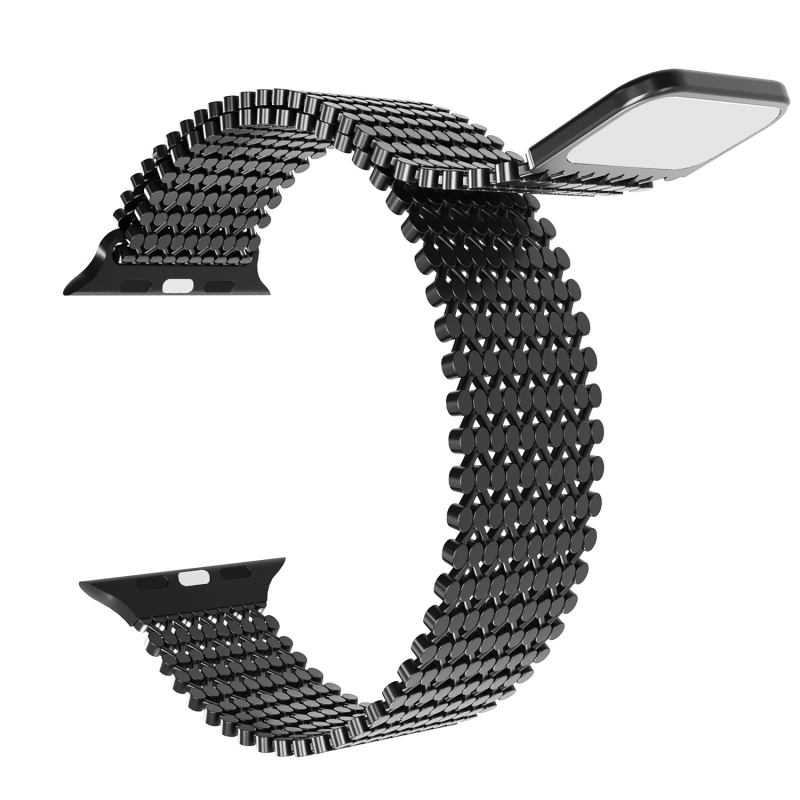 Brățară magnetică din oțel inoxidabil pentru smartwatch, lățime 20/22 mm, 30 g; compatibilă cu Apple Watch, Samsung, Huawei; stil modern