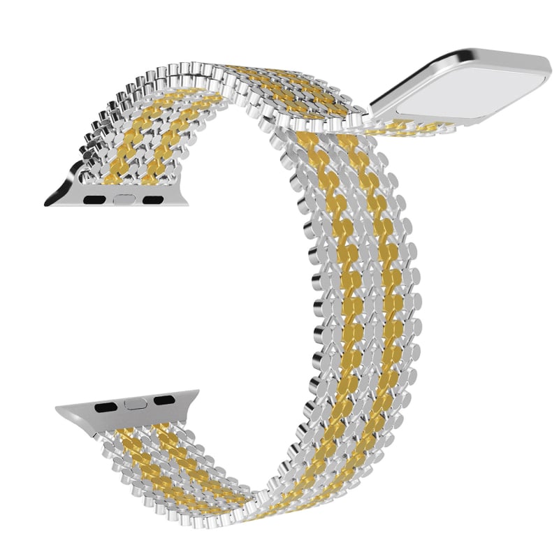 Brățară magnetică din oțel inoxidabil pentru smartwatch, lățime 20/22 mm, 30 g; compatibilă cu Apple Watch, Samsung, Huawei; stil modern