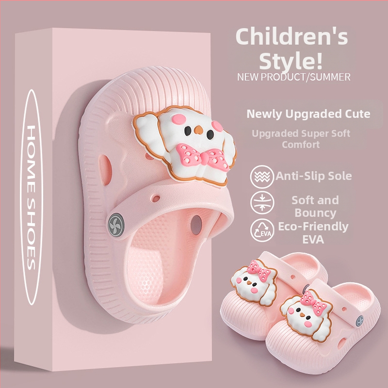 Detské Crocs-stýlu EVA sandále, unisex, pre deti 1-3 a 4-6 rokov, bez podšívky, jar 2025