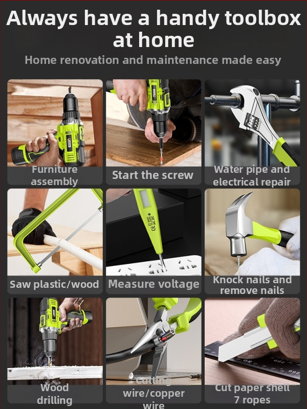 Háztartási szerszámkészlet – Többfunkciós szerszámkészlet demontáló eszközökhöz, 100+ darab, Termék szám ltao800251640136