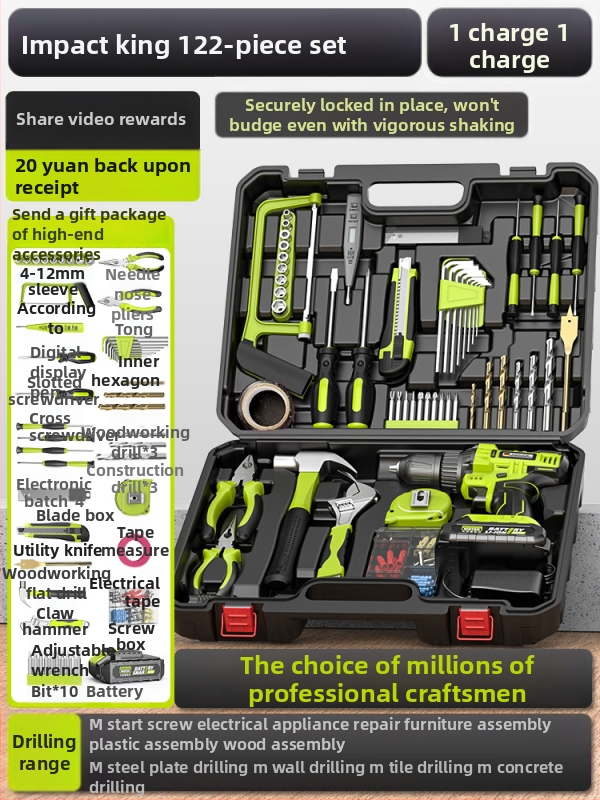 Háztartási szerszámkészlet – Többfunkciós szerszámkészlet demontáló eszközökhöz, 100+ darab, Termék szám ltao800251640136