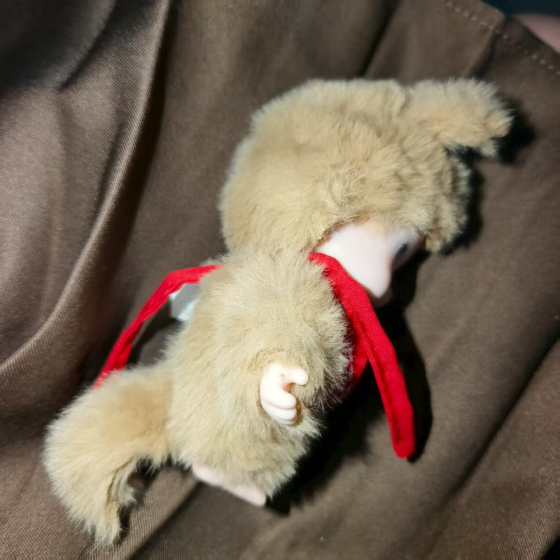Μαιμού λούτρινο κρεμαστό – κοντό βελούδινο ύφασμα, γέμισμα PP βαμβάκι, παιδικό παιχνίδι